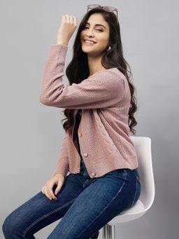 Club York - Pink Front Open Cardigans