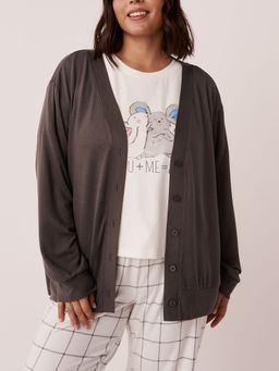 La Vie En Rose - Recycled Fibers Button-down Cardigan