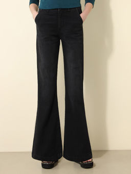 U.S. POLO ASSN. - High Rise Flared Fit Grey Jeans