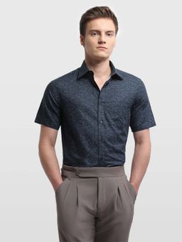Arrow - Men Green Cotton Geometric Shirt