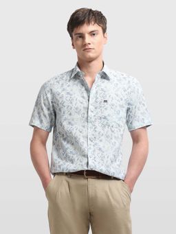 Arrow Sports - Men Blue Cotton Abstract Shirt