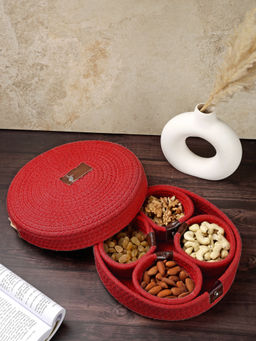 FABINALIV - Red Solid Kitchen Organiser with Lid