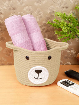 FABINALIV - Beige Cartoon Design Multipurpose Foldable Organiser