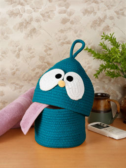 FABINALIV - Blue Cartoon Design Multipurpose Foldable Organiser with Lid