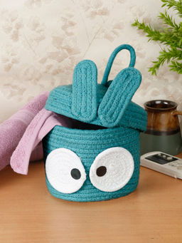 FABINALIV - Blue Cartoon Design Multipurpose Foldable Organiser with Lid