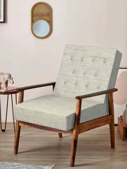Chumbak - Memsaab Arm Chair - Sri Lanka Ivory