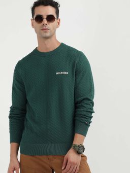 Tommy Hilfiger - Diamond Structure Green Sweater