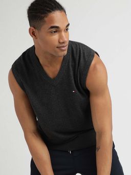 Tommy Hilfiger - Grey Solid Sweater