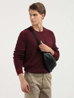 Tommy Hilfiger - Mouline Fisherman Maroon Sweater