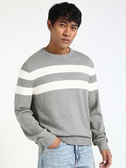 Tommy Hilfiger - Stamford Stripe Grey Sweater