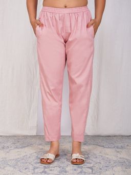 Zuri - Pink Women's Comfort Fit Premium Cotton Pant
