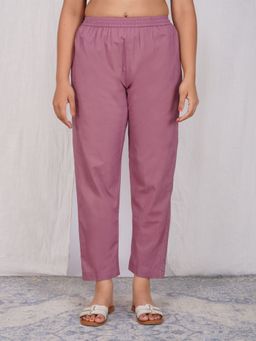 Zuri - Pink Women's Comfort Fit Premium Cotton Pant