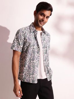 Fabindia - Multi-Color Cotton Floral Regular Shirt