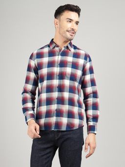 Royal Enfield - Multi-Color Flannel Twill Plaid Shirt