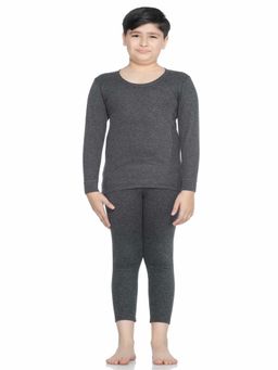 Bodycare - Unisex Round Neck Full Sleeves - Charcoal Melange (Set of 2)