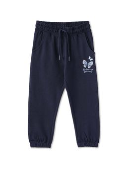 R&B - Navy Blue Regular Girls Joggers