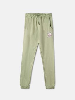 R&B - Green Regular Girls Joggers