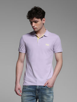 Jack & Jones - Lavender Slim Fit Polo T-Shirt