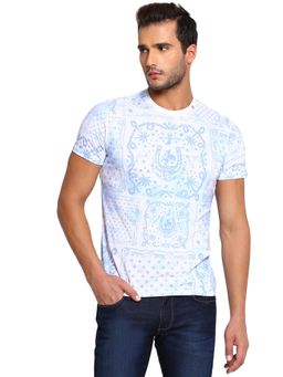 Wrangler - Men White Printed Regular Fit T-shirt