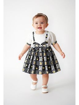 Bella Moda - Multi-Color Printed Knee Length Dress