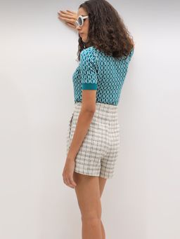 VERO MODA - Turquoise Knitted Top