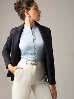 VERO MODA - Powder Blue Full Sleeve Top