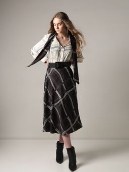 VERO MODA - Beige Chain Printed Top