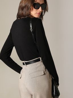 VERO MODA - Black O-Neck Top