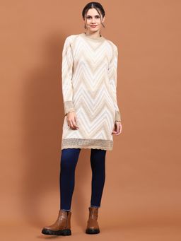 Shree - Women Winter Woolen Brown Solid Pullover