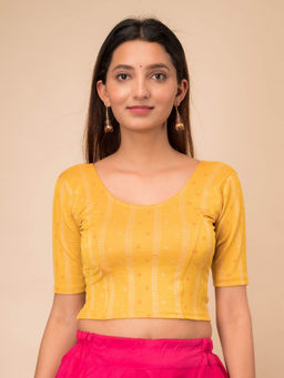 BINDIGASM'S ADVI - Mehreen Multicolour Fancy Stripes Stretchable Blouse