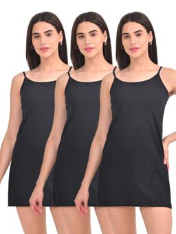 Adira - Black Kurti Camisole (Pack of 3)