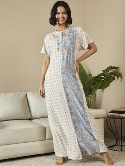 July Nightwear - Rayon Long Nighty For Women