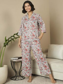 July Nightwear - Rayon Short Kurti With Pyjama For Women (Set of 2)
