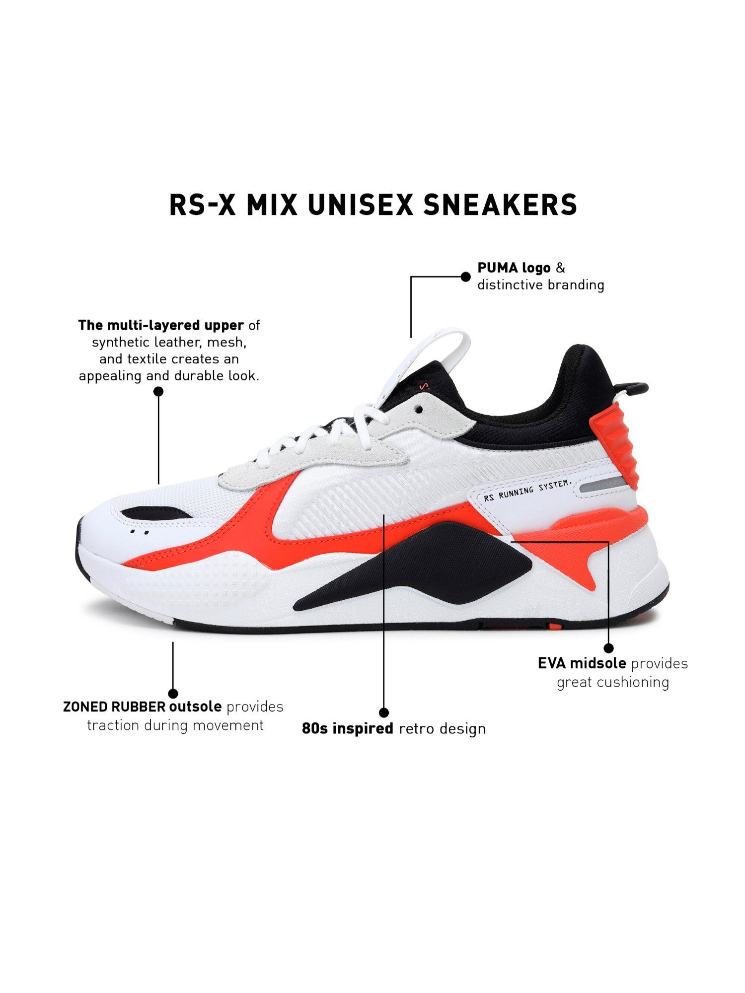 Buy PUMA RS-X Mix White Casual Shoes Online