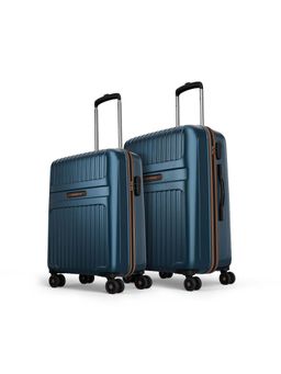 Aristocrat - Atlas Teal Combination Lock Hard Trolley Bags (Set of 2) (S/M)