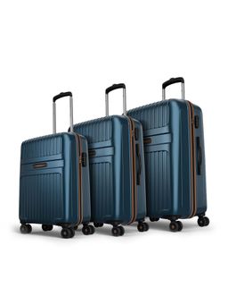 Aristocrat - Atlas Teal Combination Lock Hard Trolley Bags (Set of 3) (S/M/L)