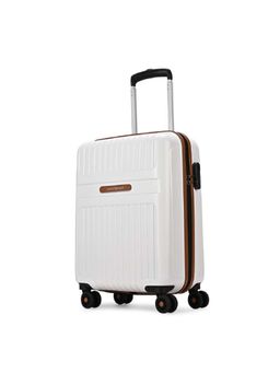 Aristocrat - Atlas White Combination Lock Hard Cabin Trolley Bag