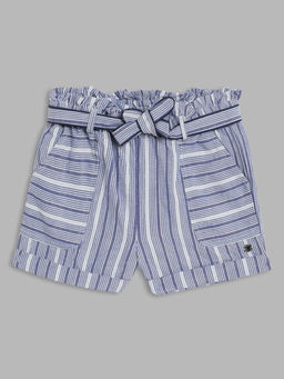 Blue Giraffe - Girls Multi Striped Shorts
