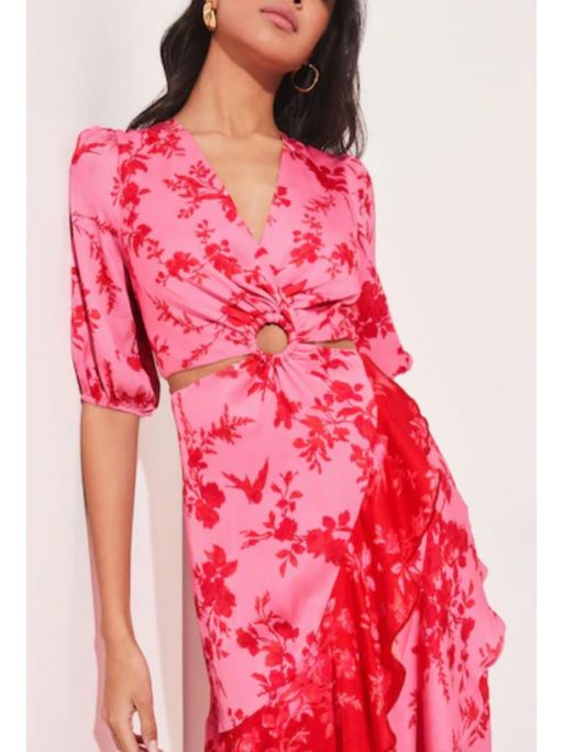hutch amara sweetheart pleated midi dress Hutch Amara Midi Dress