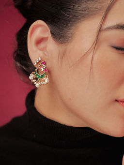 Srikala - Peacock Minimal Earrings