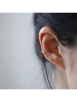 ESTAILO FASHION - Crown Ear Cuff Earrings