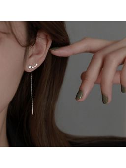 ESTAILO FASHION - Minimal Star Long Chain Earrings