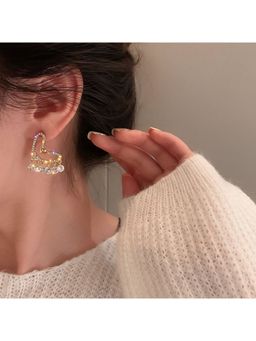ESTAILO FASHION - Sweetheart Crystal Earrings
