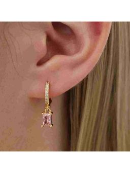 ESTAILO FASHION - Dazzle Huggies Hoop Earrings