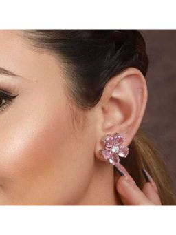 ESTAILO FASHION - Blush Bloom Studs Earrings