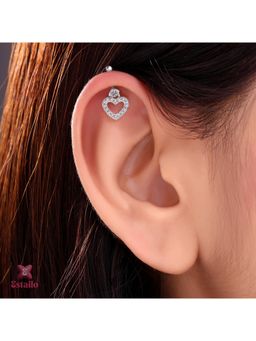 ESTAILO FASHION - Elegant Heart Ear cuff Earrings