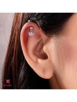 ESTAILO FASHION - Queen Crown Ear cuff Earrings
