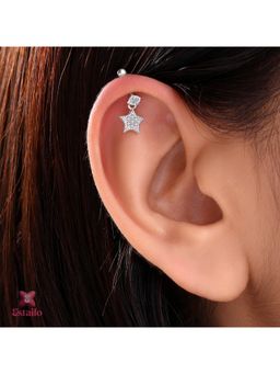 ESTAILO FASHION - Zircon Star Drops Ear cuff Earrings