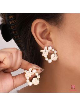 ESTAILO FASHION - Seaside Bloom Studs Earrings