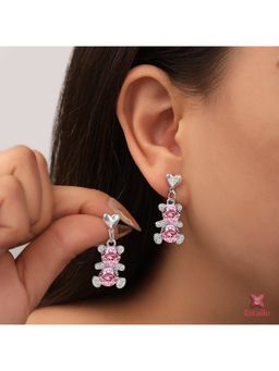 ESTAILO FASHION - Blossom Bear Dangles Earrings